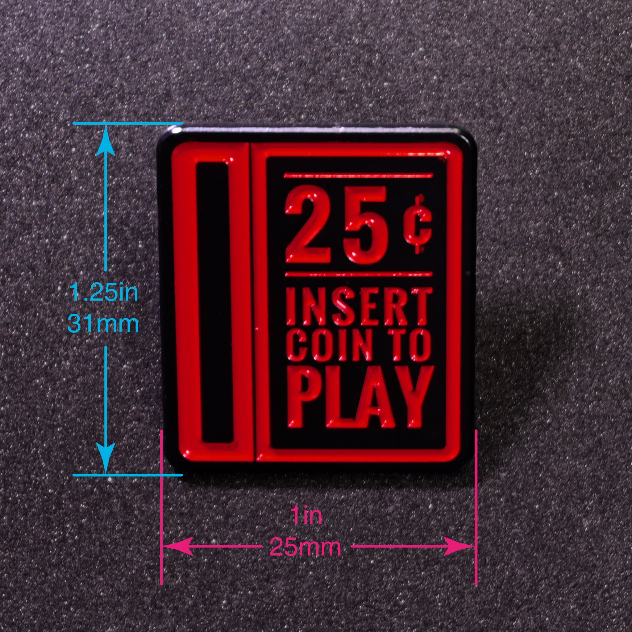 Arcade Coin Slot Enamel Pin