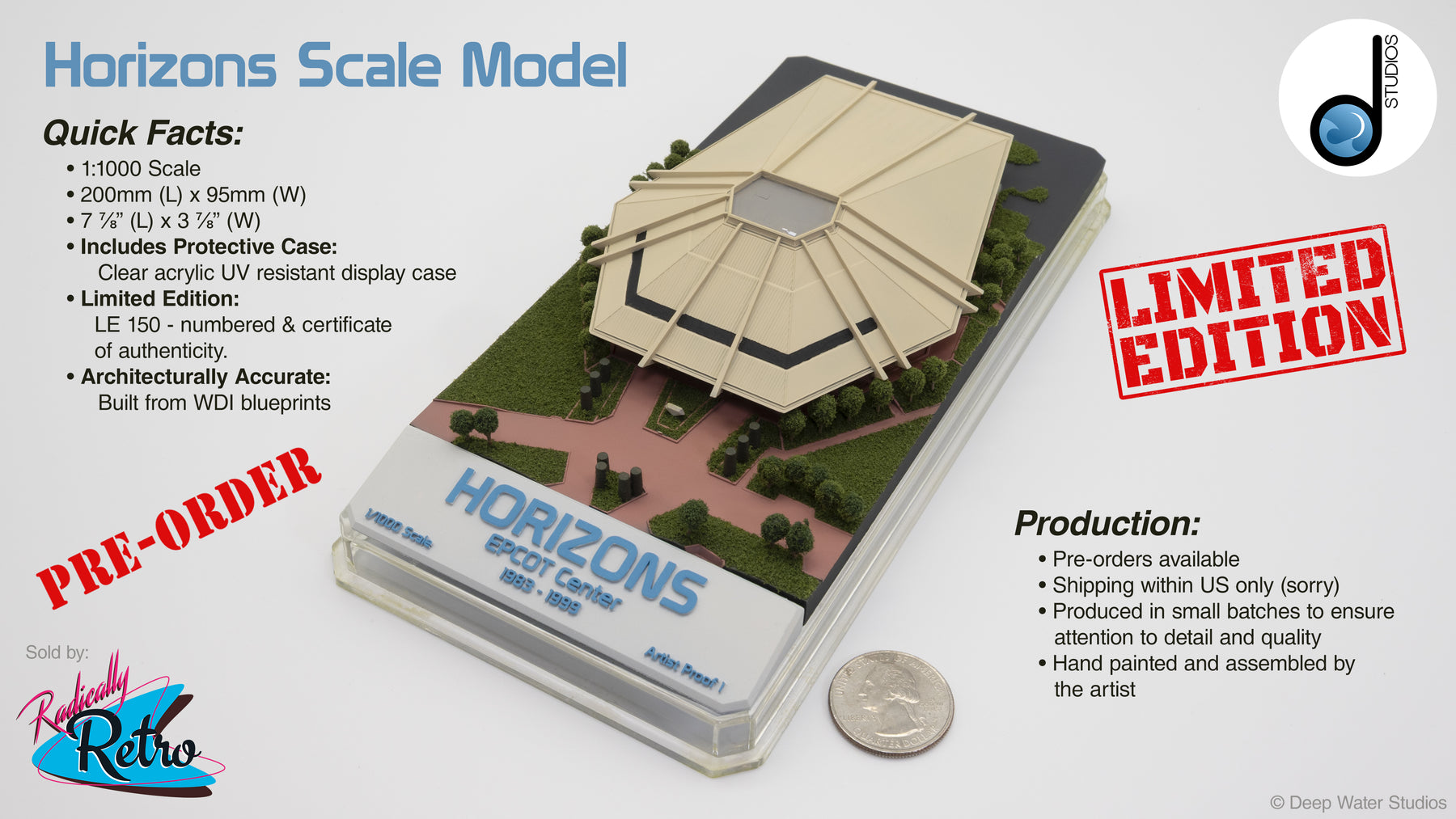 EPCOT Horizons 1/1000 Scale model - Limited Edition - PRE-ORDER ...